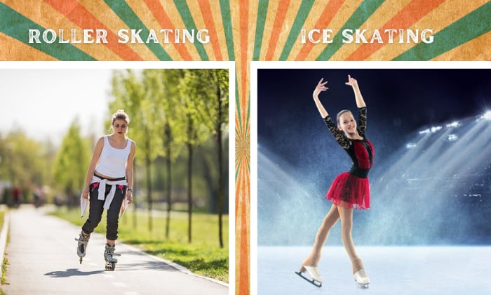 roller skating vs ice skating