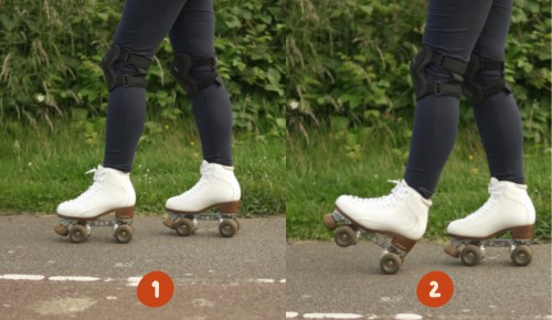 Heel-toe-manuals-is-one-of-roller-skating-drills